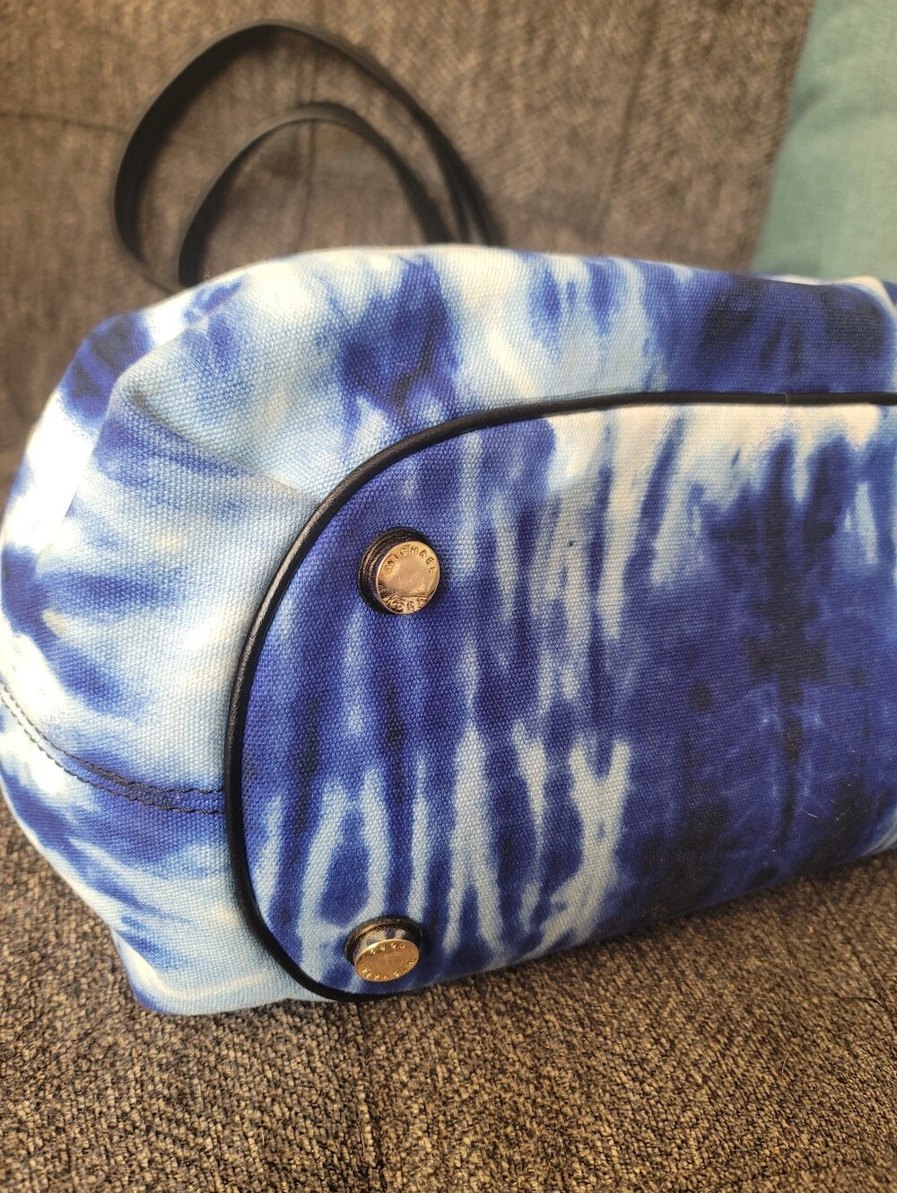 Michael Kors Marina Tie Dye Large Blue Gathered Tote NWT - Picture 11 of 17